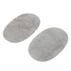 4 pièces Oval Daim Cuir de Vache Coude Genou Patch Velours Thermocollant Patches pour Réparation Pull Vêtement Sac Jean Vêtement Accessoires de Couture