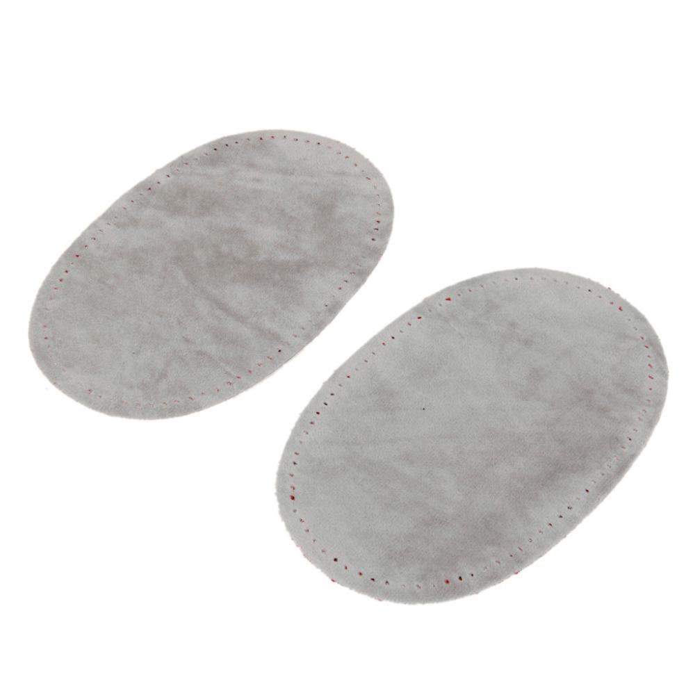 4 pièces Oval Daim Cuir de Vache Coude Genou Patch Velours Thermocollant Patches pour Réparation Pull Vêtement Sac Jean Vêtement Accessoires de Couture
