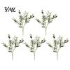 Seasonal Botanical Accents for Shelves Faux Olive Branches Vase, Artificial Tree Branches, DIY Fake Realistic Greenery Plants, Stems, Floral