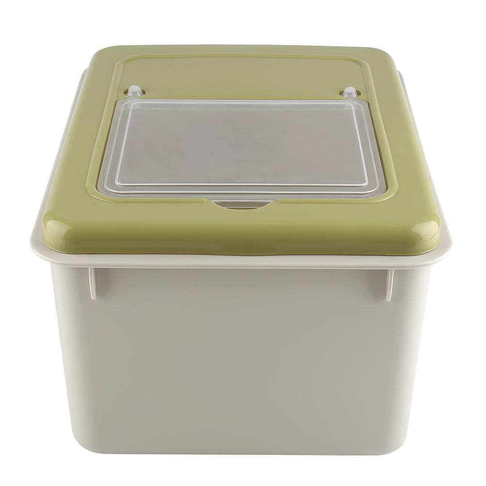 Portable Rice Storage Bin Kitchen Plastic Cereal Grain Bean Food Storing Box Food Container(#2)