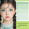 Blue Star Diamond Face Stickers: Adhesive Rhinestone Designs for Tear Eye Makeup, Perfect for Music Festivals.