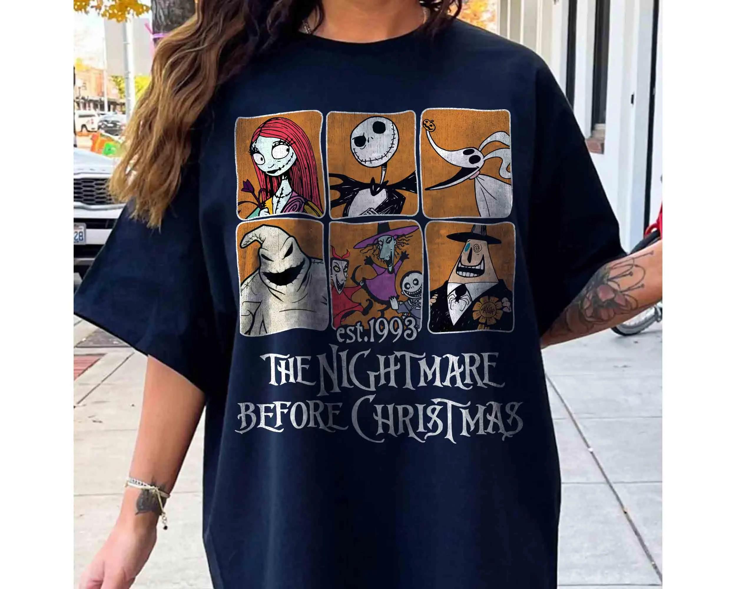 Comfort Colors The Nightmare Before Christmas Characters Shirt Jack Skellington Sally Oogie Boogie Tee Oogie Boogie Bash 2025 S