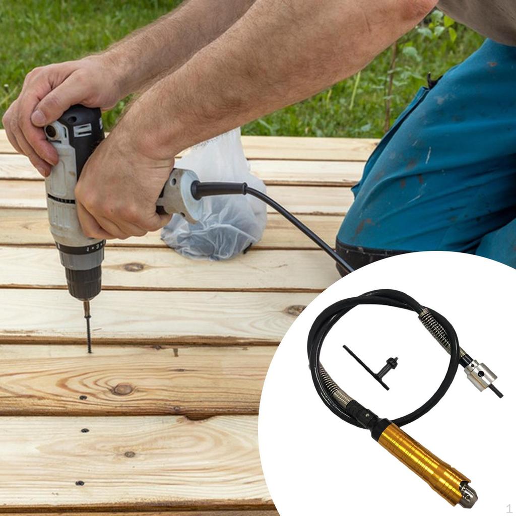 Adapter Attachment Extension Sturdy Flexible Shaft for Electric Drill Rotary Grind Tool Carving