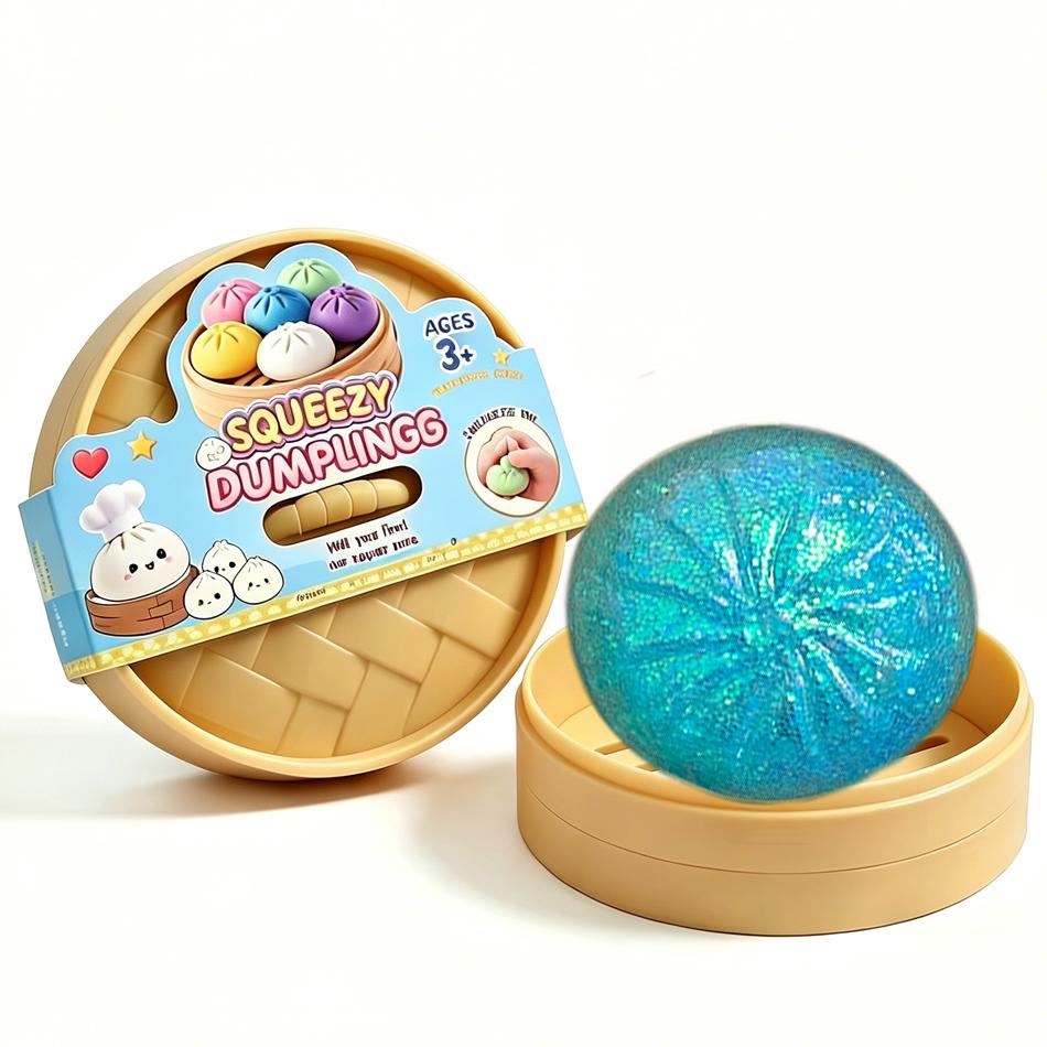 Neues Teigtaschen-Spielzeug Teigtaschen Squishy mit Box Teigtaschen Sensorisches Knetspielzeug zur Stressbewältigung
