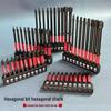 Hexagonal Magnetic Electric Drill Bit Set - High-Strength, Extended Industrial Impact Driver Bits