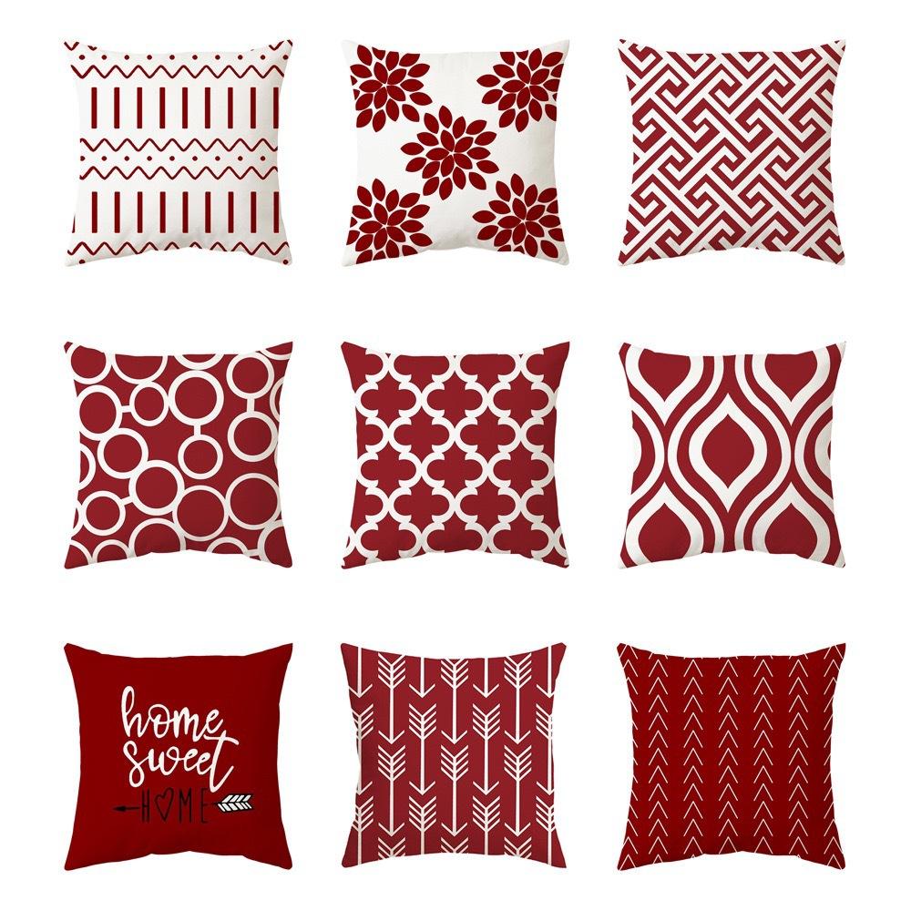 Writing A Notebook Unisex Nordic Simple Pillow Case Household Supplies Sofa Cover Cushion Pillow Geometric Pattern Pillow Case
