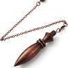 Cone 100% Copper Brass Metal Pendant Pendulum for Divination Dowsing Reiki Healing Egyptian Isis Pendulos Professional A001