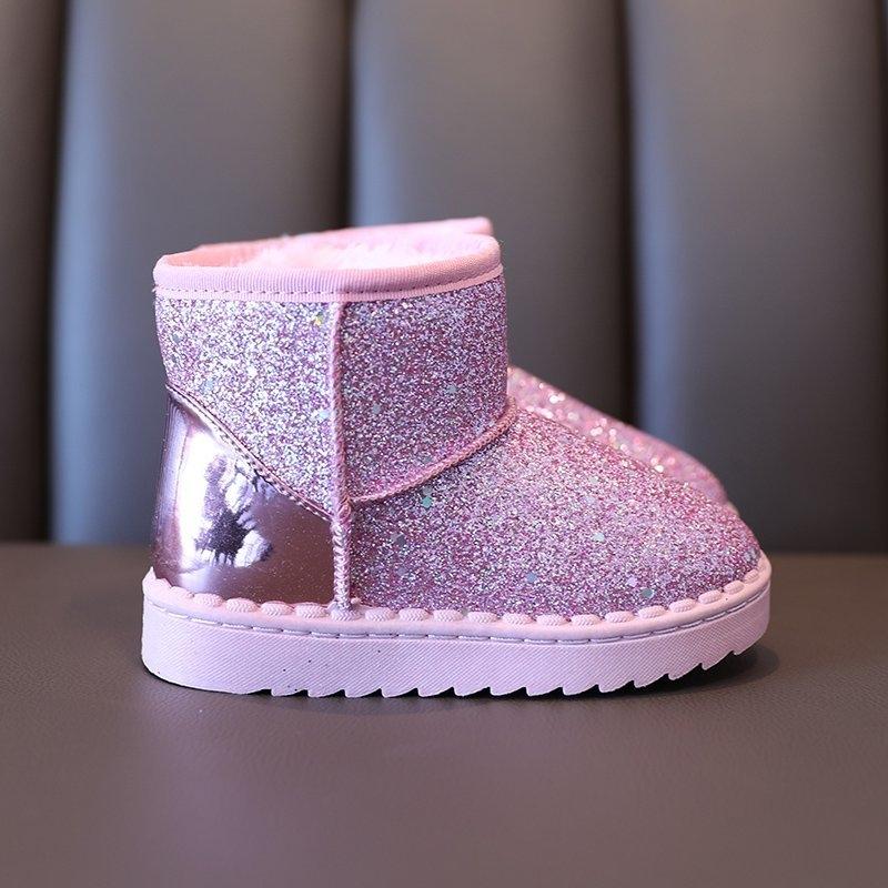 glitter snow boots