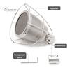 Stainless Steel Culinary Torch Attachment Cooking Torch Connector Outdoor Camping Torch for Home Kitchens Restaurants