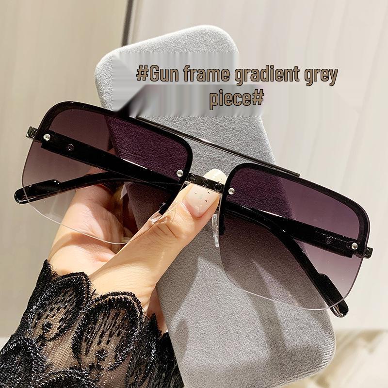 2025 Trendy Unisex Large Square Frame Sunglasses - Slimming Design for Sun Protection & Driving Sunglasses