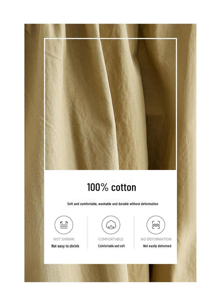 Women's Asymmetrical Pleated Shirt Dress with Waist-Slimming Design and Lantern Sleeves