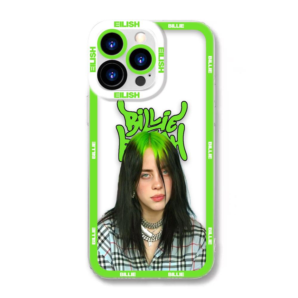 Singer B-Billies E-Eilishs Clear Phone Case For Redmi K40 K60 15C 14C 13C 13 12 12C 10 10C 10A 9 9C 9A 8 7 A1 A2 A3 A5 Pro Cover
