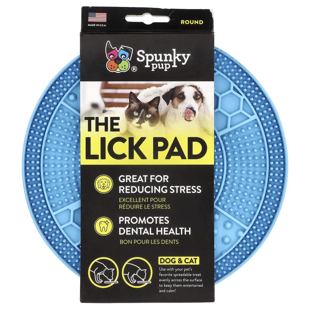 Spunky Pup Rick Pad, for Dogs and Cats, Round, 1 Pad