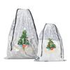 Christmas Drawstring Gift Bag Transparent Plush Doll Packaging Bag Dust-Proof Clear Storage Pouch for Christmas Gift Home Organization