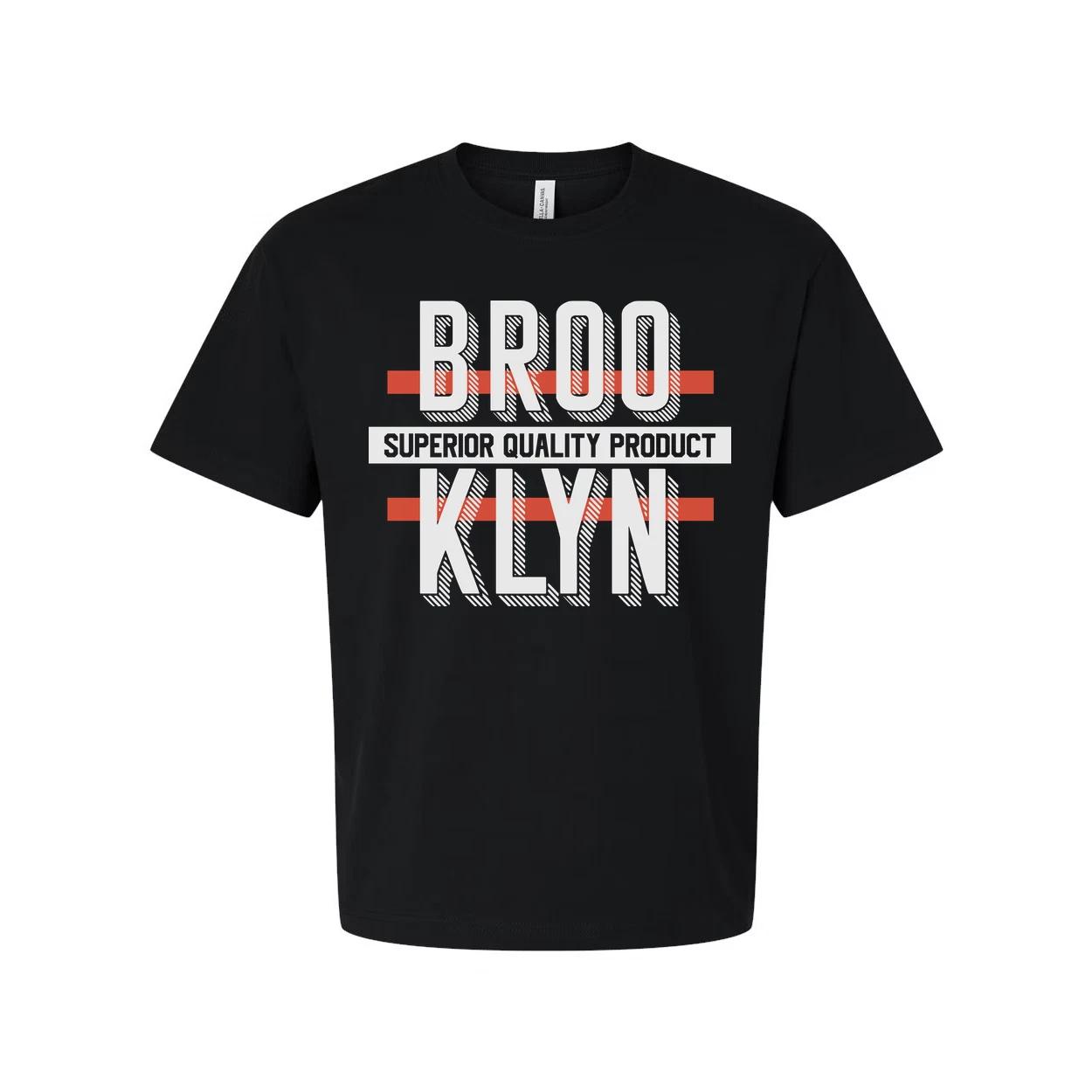 

Brooklyn Unisex Graphic T Shirt With Bold Layered Text Design For Streetwear And S