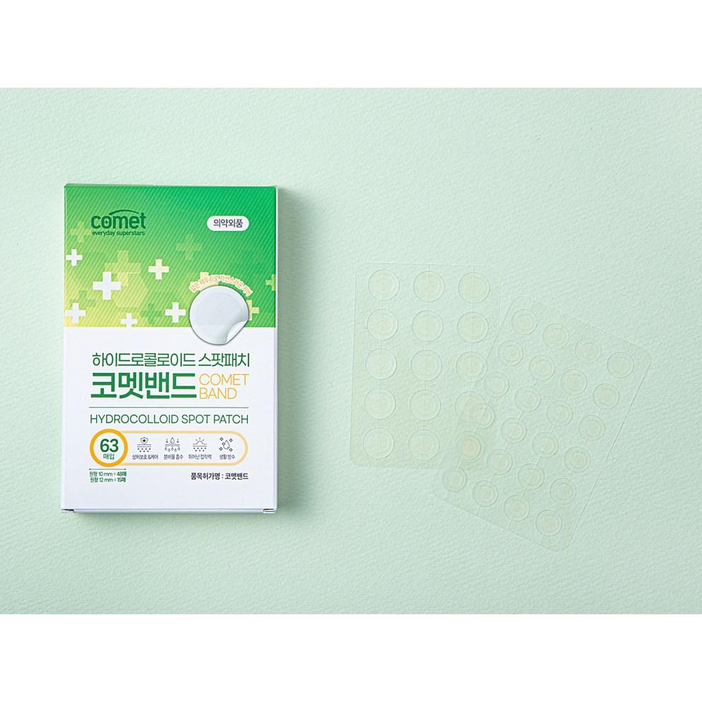 Comet Hydrocolloid Spot Patch Mixed Type, 63 Patches