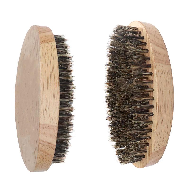 1Pc Eco Friendly Boar Bristle Men'S Shaving Brush Portable Barber Natural Beard Brush For Facial Cleaning Mustache Tools