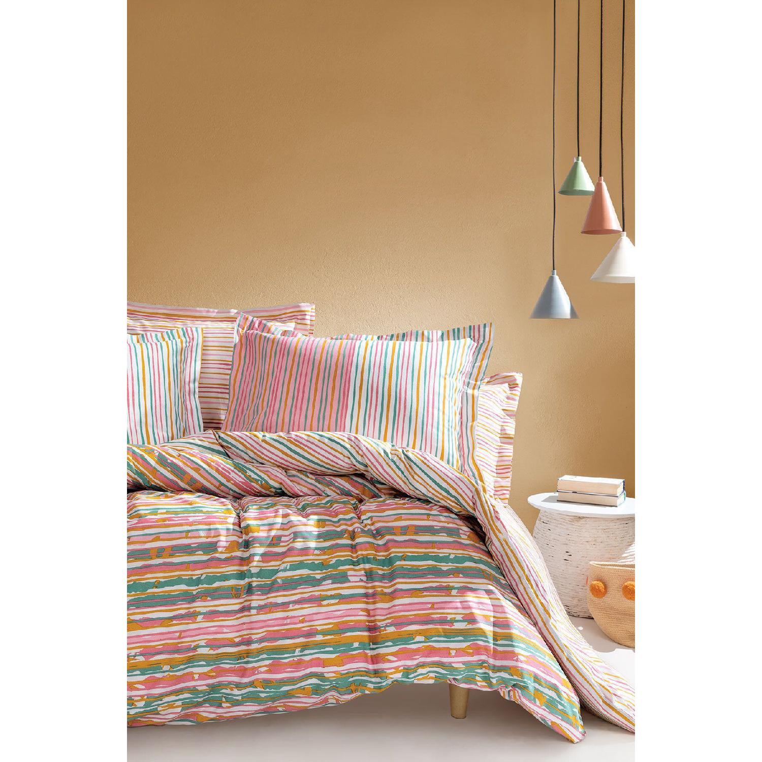 

Yoan Double Ranforce Duvet Cover Set - Pink розовый