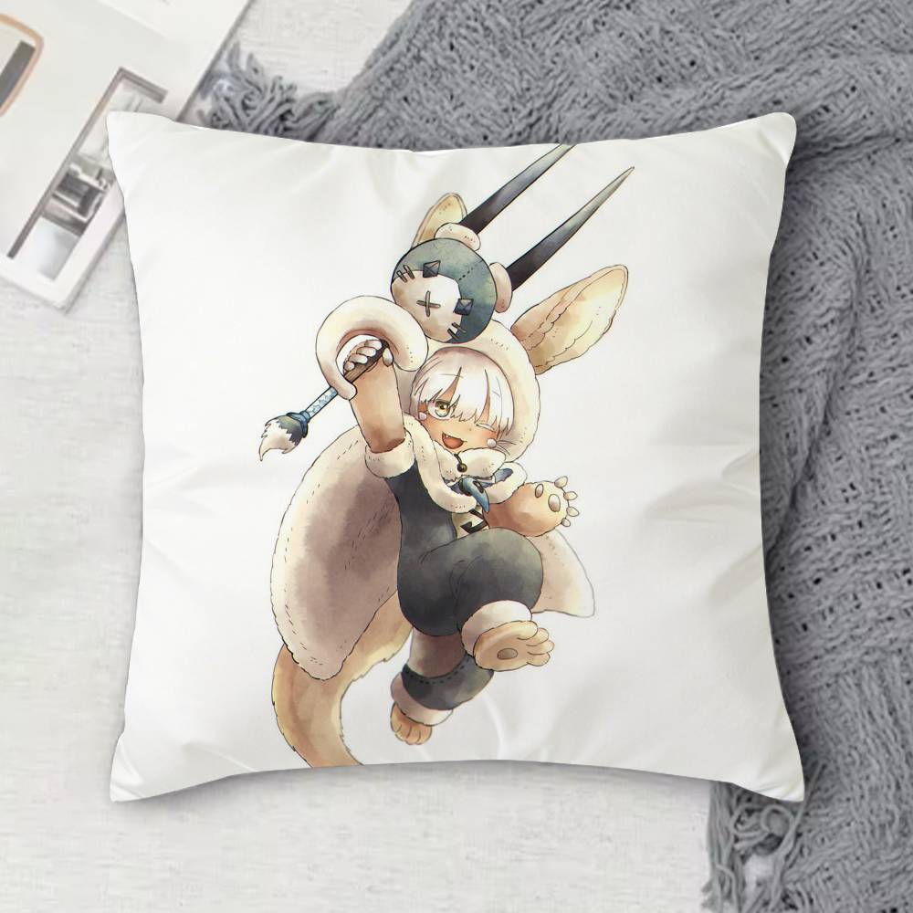 MMade In Abyss Doublesided Printed Square Decorative Cushion Cover for Sofa Living Room Home Decor