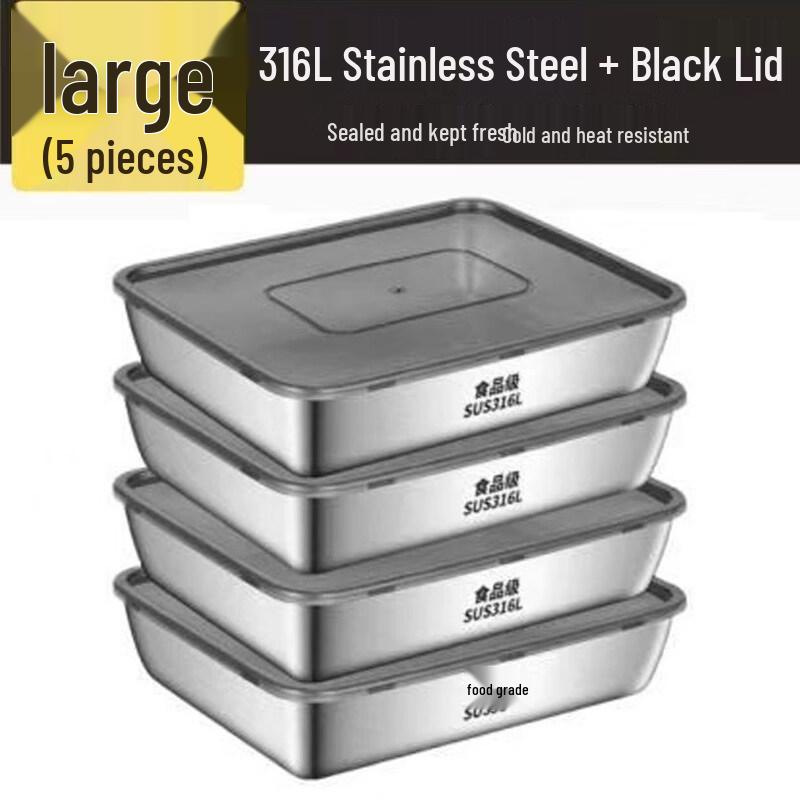 Extra Large 316L Stainless Steel Food Storage Container