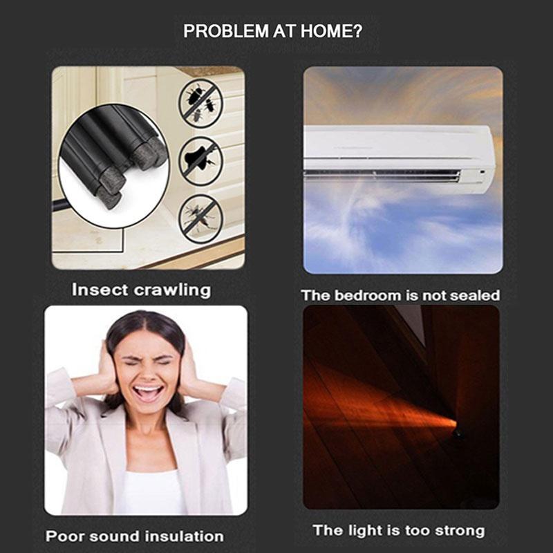 

Door Bottom Seal Strip - Black - Soundproof Draft Guard Stopper
