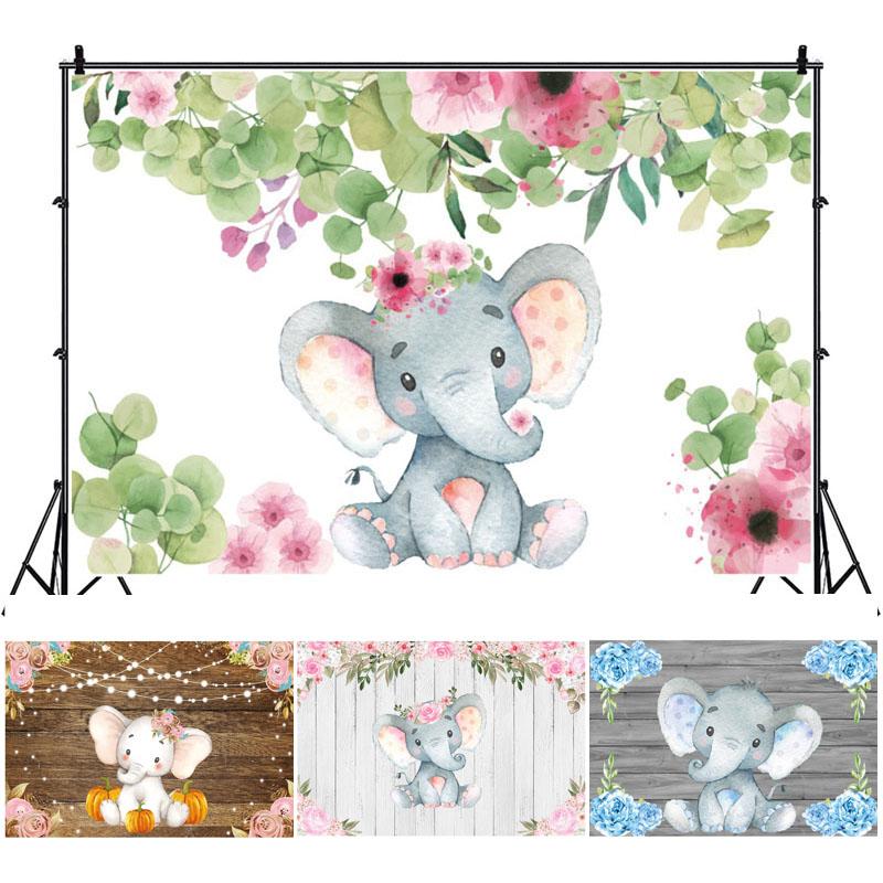 La mulți ani Elefant Copii Fond Fotografie Copii Fond Fotografie Prop