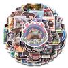 50 Comical Celebrity Hippo Graffiti Stickers for Car, Luggage, and Cups
