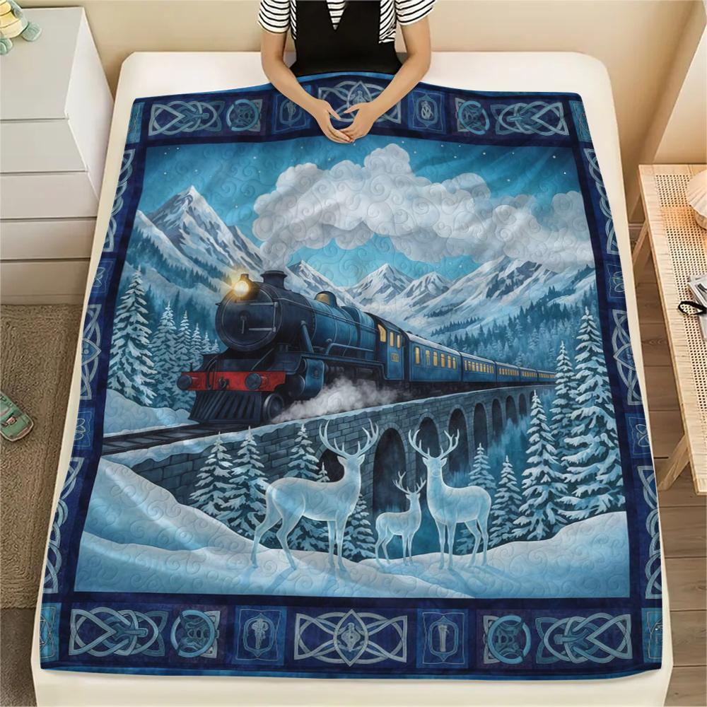 1Pc Cartoon Print Flannel Blanket, High Quality Comfortable for All Seasons, Home Decor, Warmth and Comfort, Perfect for Christmas Birthday Gift