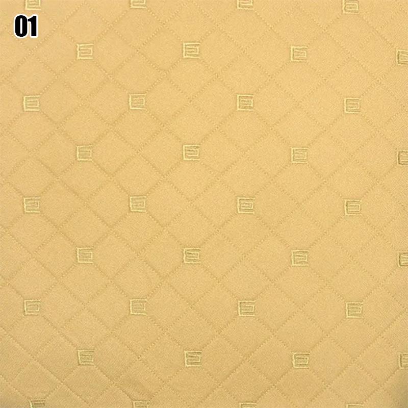 Thick Quilted Cotton Linen Fabric Sponge Embroidery Fabric For Car Roof Sofa Cushion Cover Bedside Soft Bag Upholstery Decor