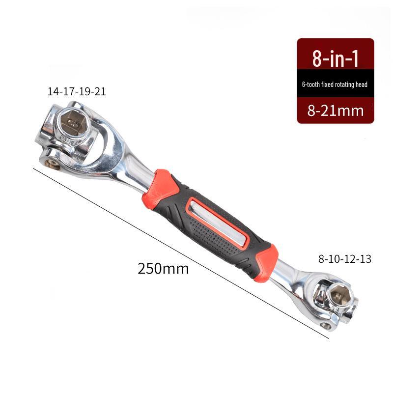 

Eight-in-One Double-Ended Rotating Wrench, 52-in-One & 48-in-One Multi-functional Tool