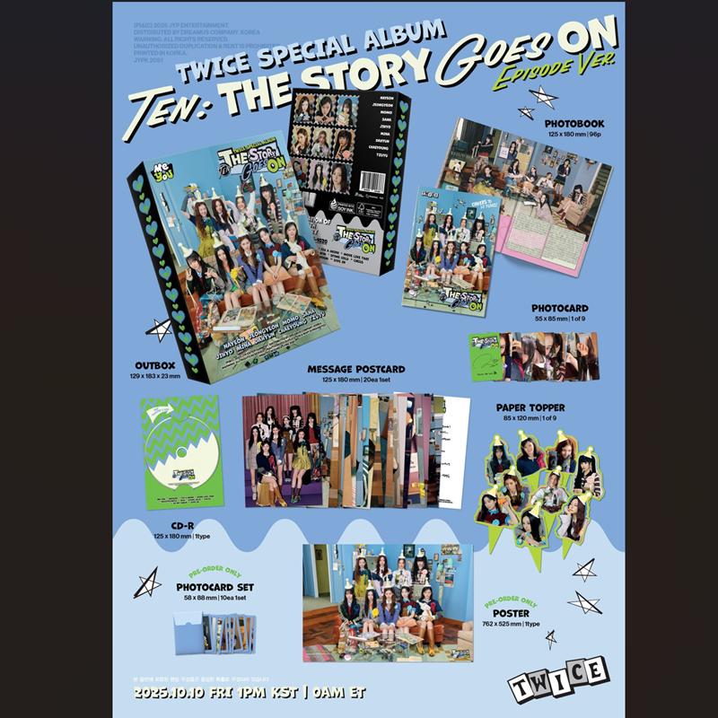 [Pre-order] TWICE SPECIAL ALBUM - [TEN: The Story Goes On] SET