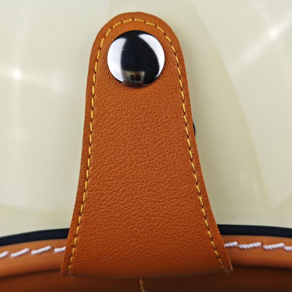 Retro Helmet 3/4 Motorcycle Electric Vehicle Helmet Built-in Lenses Wind Speed Riding