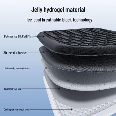 Honeycomb Gel Car Seat Cushion - Luxury, Breathable, Cool Pad for All Seasons