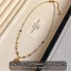 Small Fresh Natural Stone Bead Necklace New Set Jewelry Women's Stacked Clavicle Chain Trendy Accessories For Young Girls