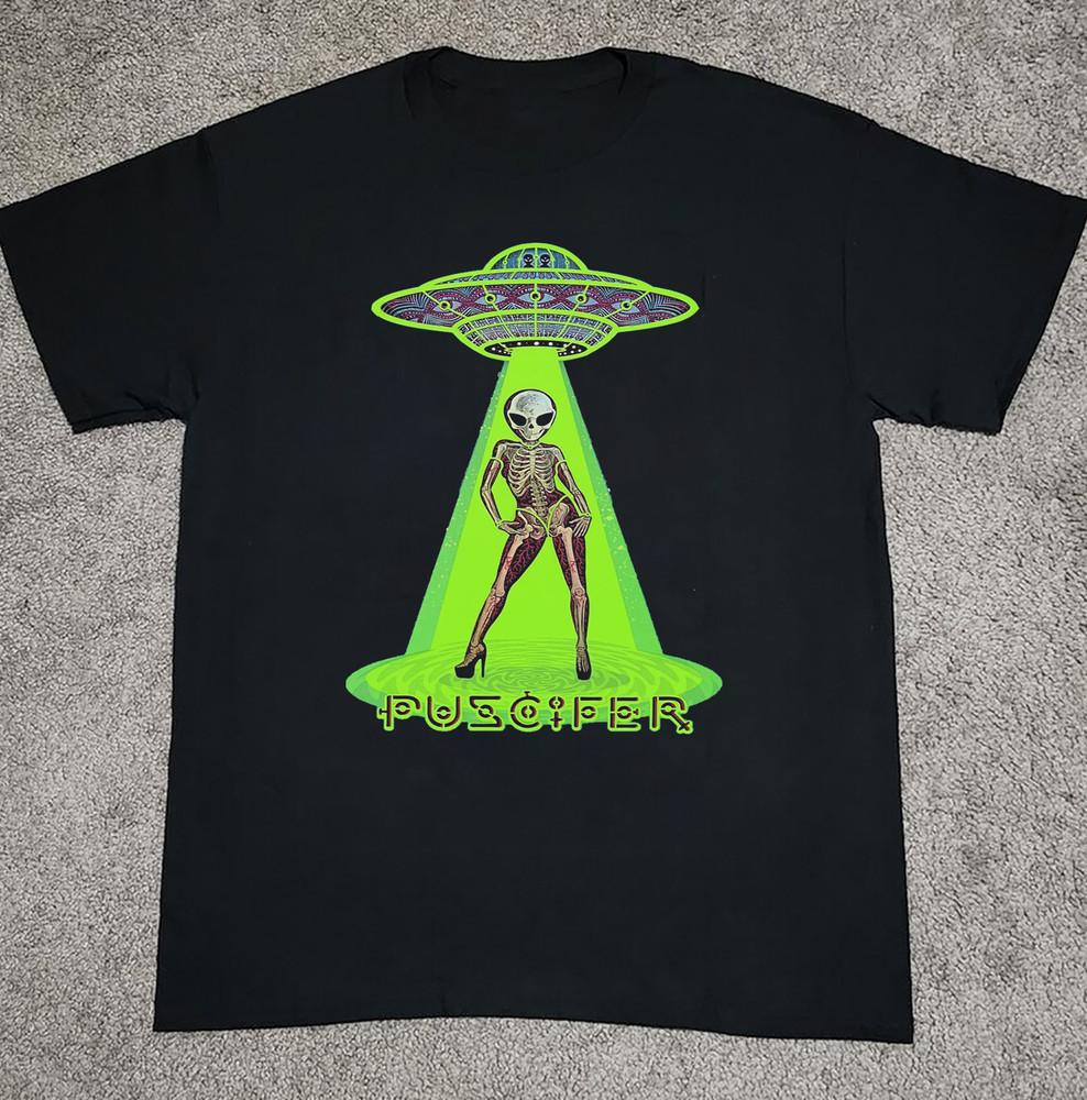 NEW Puscifer Band Poster Album Short Sleeve Black All Size TShirt KK133 Unisex T-Shirt S