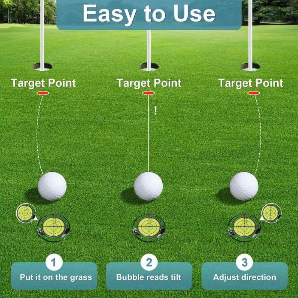 High Precision Golf Tools Leveler Ball Marker Golf Spirit Level Golf Slope Meter  Gift for Golfers