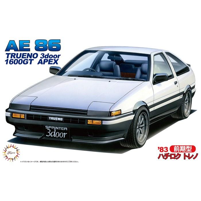 Fujimi Model 1/24 Inch-Up Series No. 52 Toyota Sprinter Trueno Initial D '83 - White