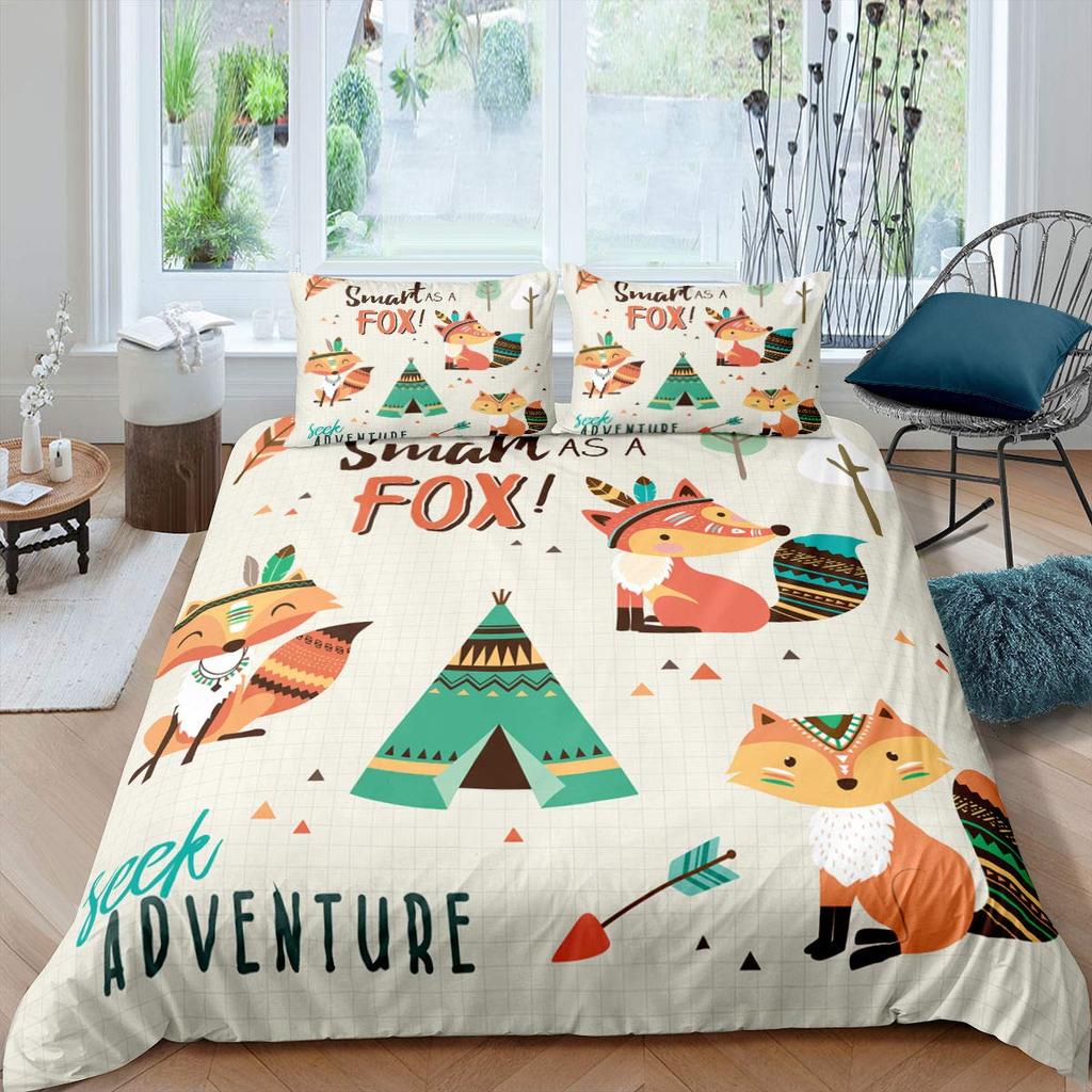 Camping Adventure King Queen Duvet Cover Equipment Hatchet Log Bedding Set Campfire Shovel Quilt Cover Polyester Comforter Cover