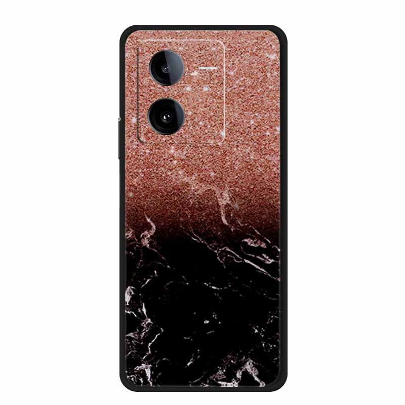 Phone Cover For Vivo iQOO Z8 5G Cases 6.64" Marble Soft TPU Silicone Para for Vivo iQOO Z8 V2314A 2023 Back Case Bumper Fundas