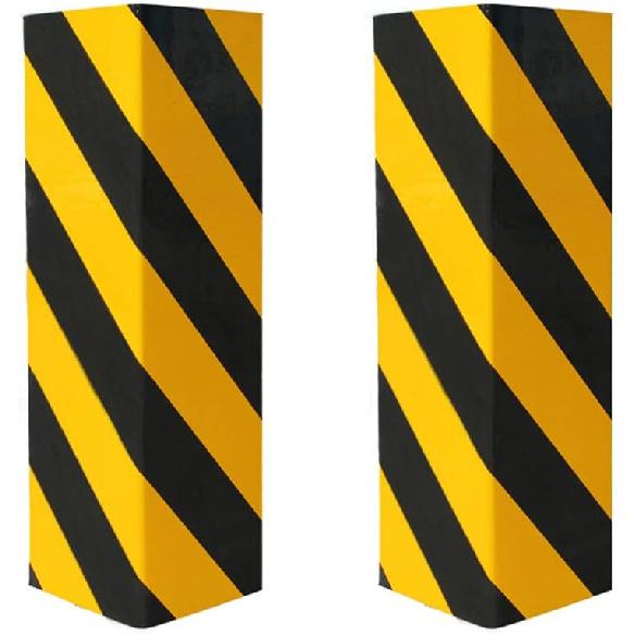 Защита стены гаража Пенопластовая защита углов стен для паркингов - Защита кромок Защитите свой автомобиль - Защита углов и бамперов углов гаража 2 pack жёлтый