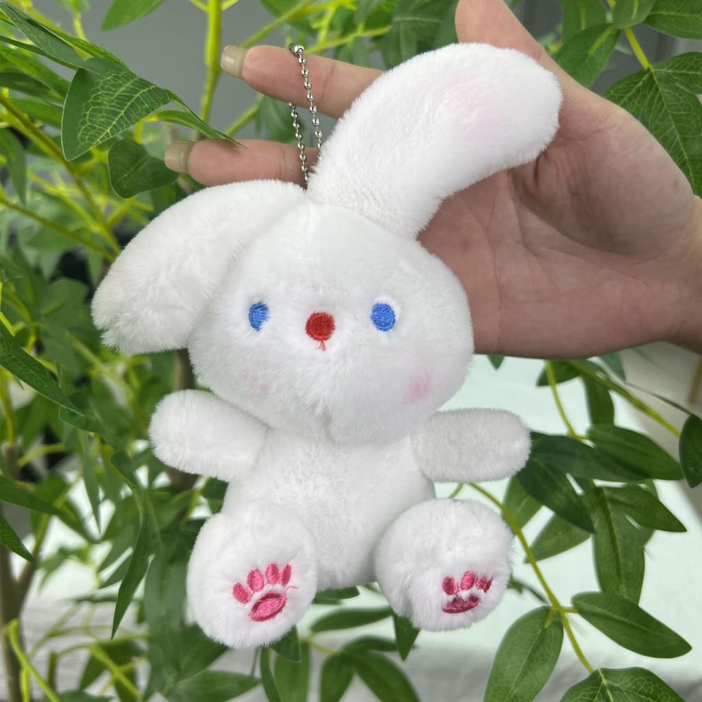 Adorable Plush Bunny And Bear Keychain Pendant With Soft Short Fur For Accessories Cute
