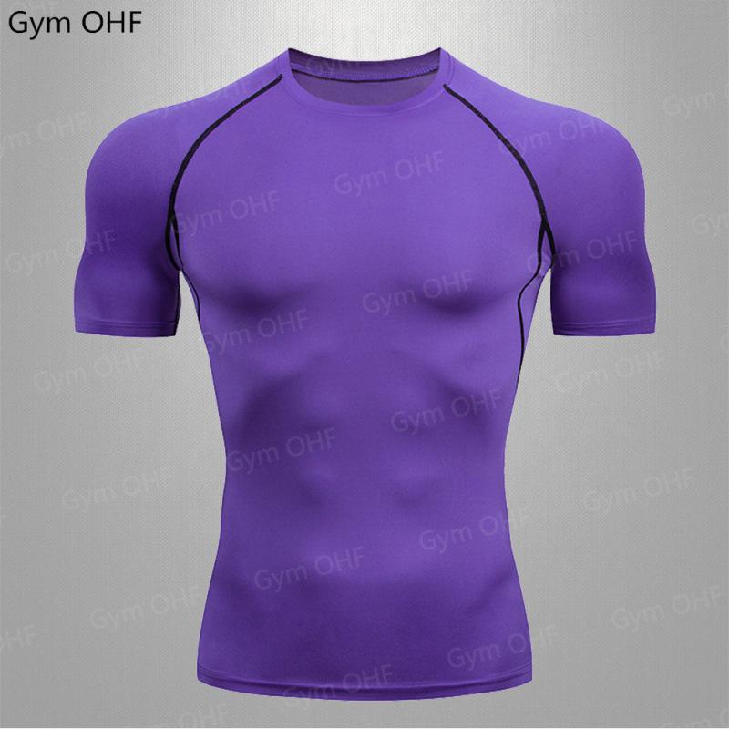 Men's Quick-Dry Compression T-Shirt - High Elasticity, Short Sleeve Fitness Wear