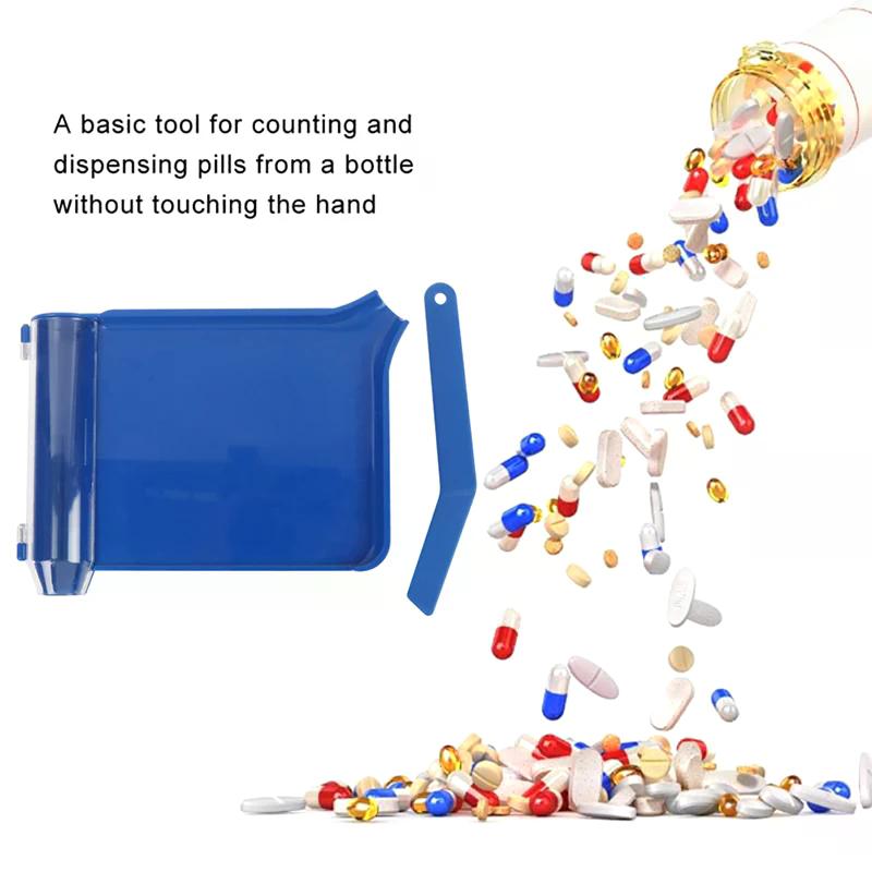 Pills Counting Tray Counter Dispenser Pharmacy Spatula Doctor Pharmacists Set - High Quality For Daily Application