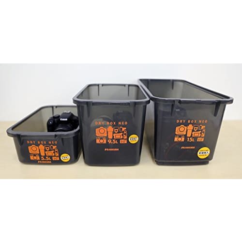 HAKUBA Moisture-proof Storage Case Dry Box NEO 5.5L Smoke KMC-39 Moisture-proof Cabinet Made In Japan Anti-mold Anti-humidity Stackable Desiccant Incl