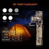 NICRON LED Handheld Swivel Chest for Outdoor B74 Camouflage Light, L-shaped, Head, Clip-on, Magnetic, Light, Small, Hands-free, Compact, Portable,
