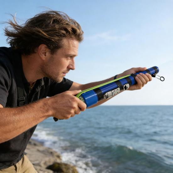 Catapult Fishing Rod Fly Fishing Lure Launcher Rod Professional Slingshots Fishing Pole Reel Set Shore Pier Beach Fishing Accessories