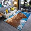 Golden Retriever In Blue Sky Suitable As a Non-slip Mat for the Living Room or Bedroom Sofa