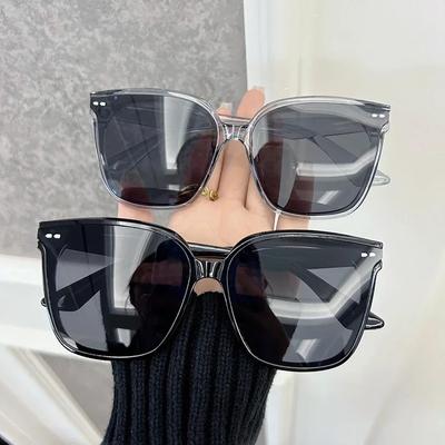 Klassische quadratische Sonnenbrille Mode Damen Herren Retro Stilvolle Brille Lässig Minimalistisch Weiblich Männlich