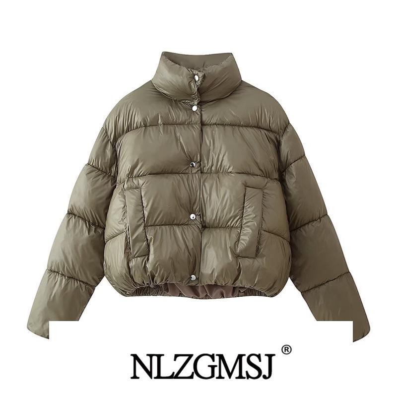 Winter 2025 European Style Short Cotton Jacket - Simple & Versatile Medium