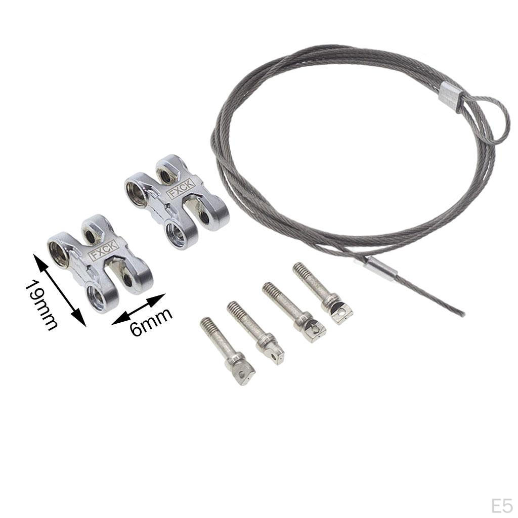 Simulation Trailer Hook Chain Tow Set Metal :10 RC Car Upgrade Part